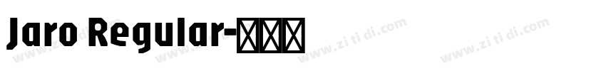 Jaro Regular字体转换